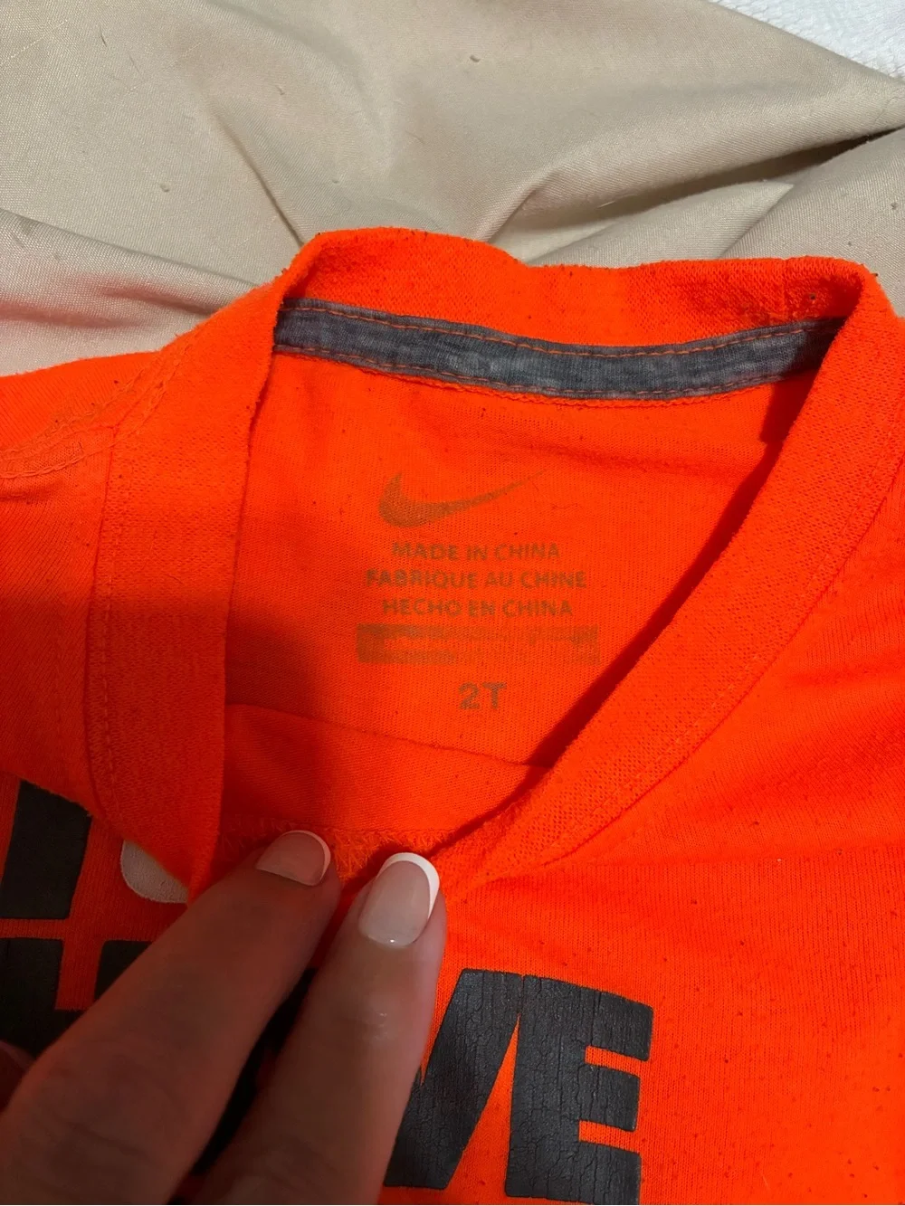 Carhartt Kids' Bright Orange Tee with Brown Sweatpants